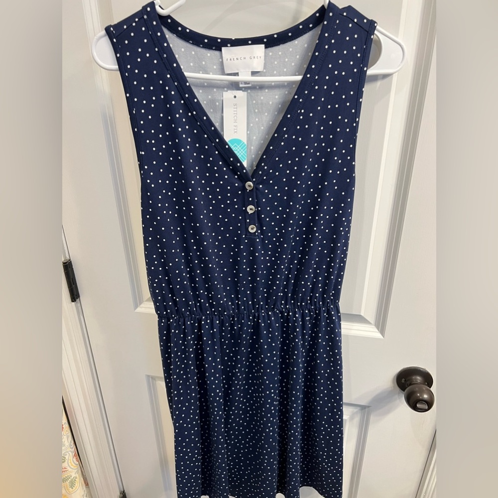 NWT Stitch Fix French Grey Dress Size L